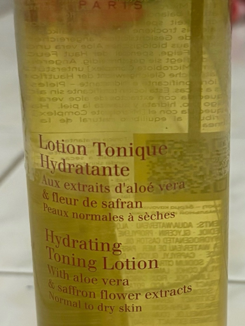 Clarins Hydrating Toning Lotion - Yellow